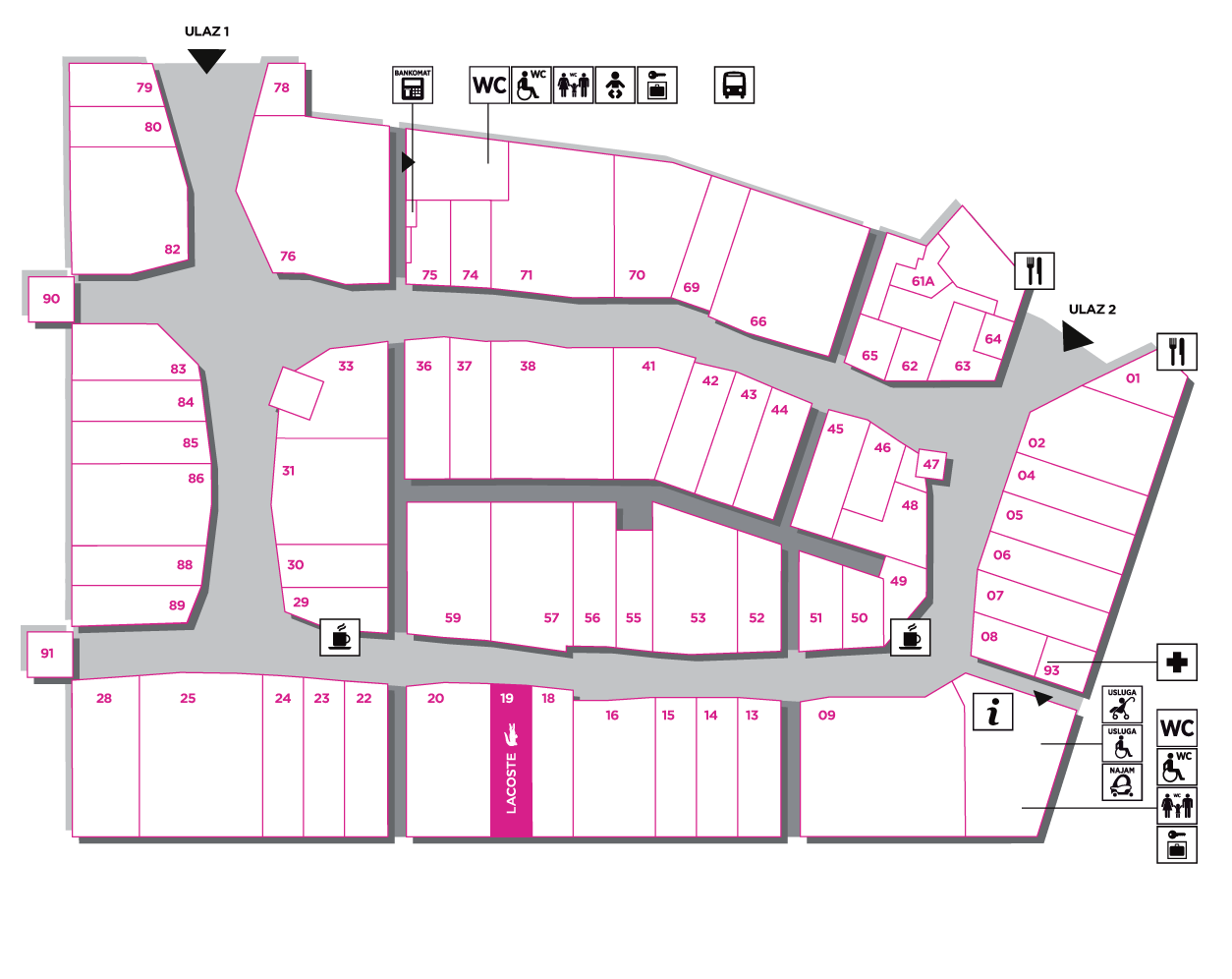 Lacoste shop designer outlet